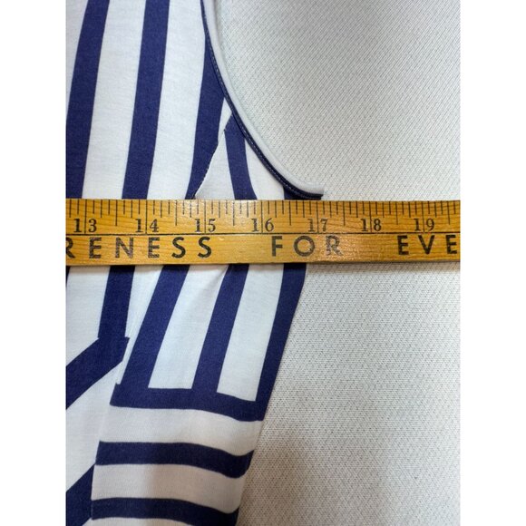 Peter Som For Designation Womens A-Line Maxi Dress Size S Striped Geo Retro Y2K - Picture 9 of 11